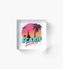 Scarif Beach Acrylic Block