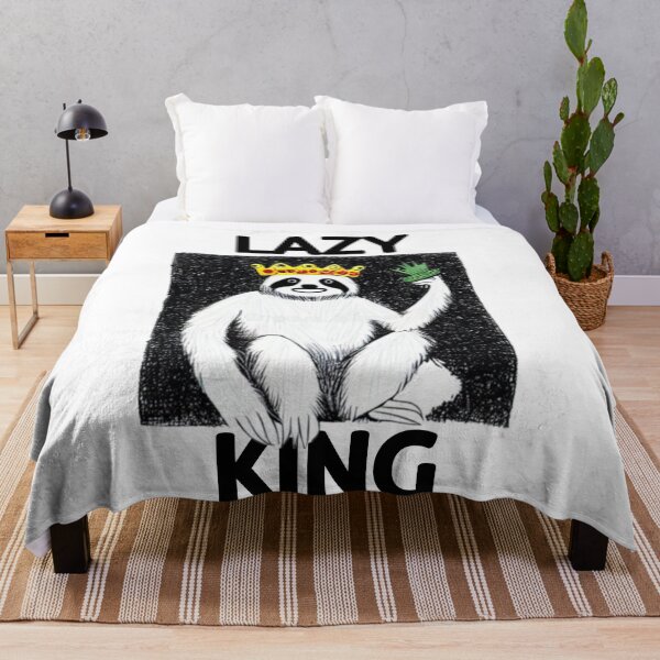 Item preview, Lazy King : Laziness Sloth King Animal Quote designed and sold by EnzoVectorism.