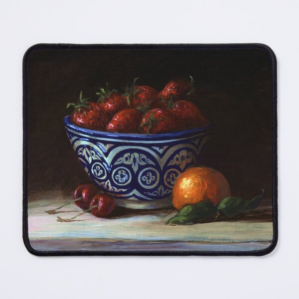 Item preview, Still life with strawberrys and Moroccan bowl designed and sold by coloriscausa.