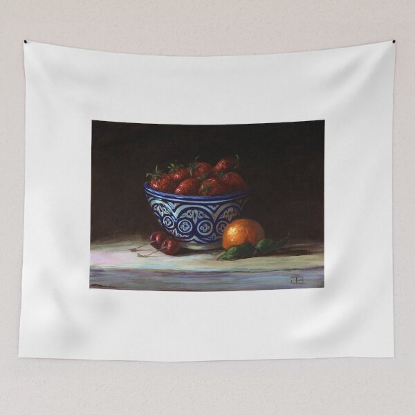 Item preview, Still life with strawberrys and Moroccan bowl designed and sold by coloriscausa.