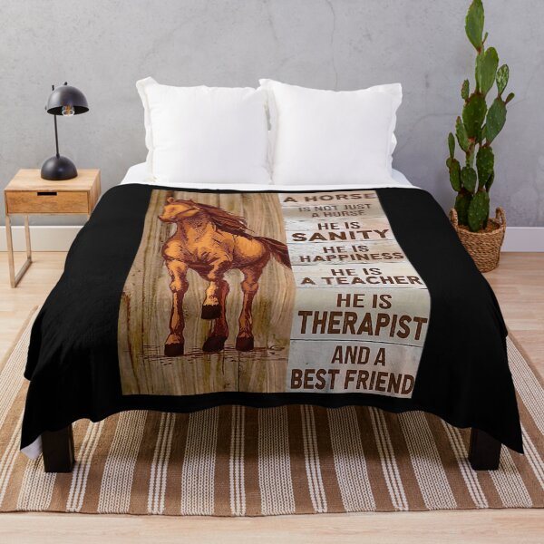 Item preview, A Horse Is Not Just A Horse He Is Sanity - A Horse Is A Best Friend - horse posters for girls bedroom designed and sold by HappyGrandmaUB.