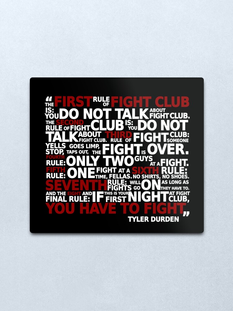 fight club rules t shirt