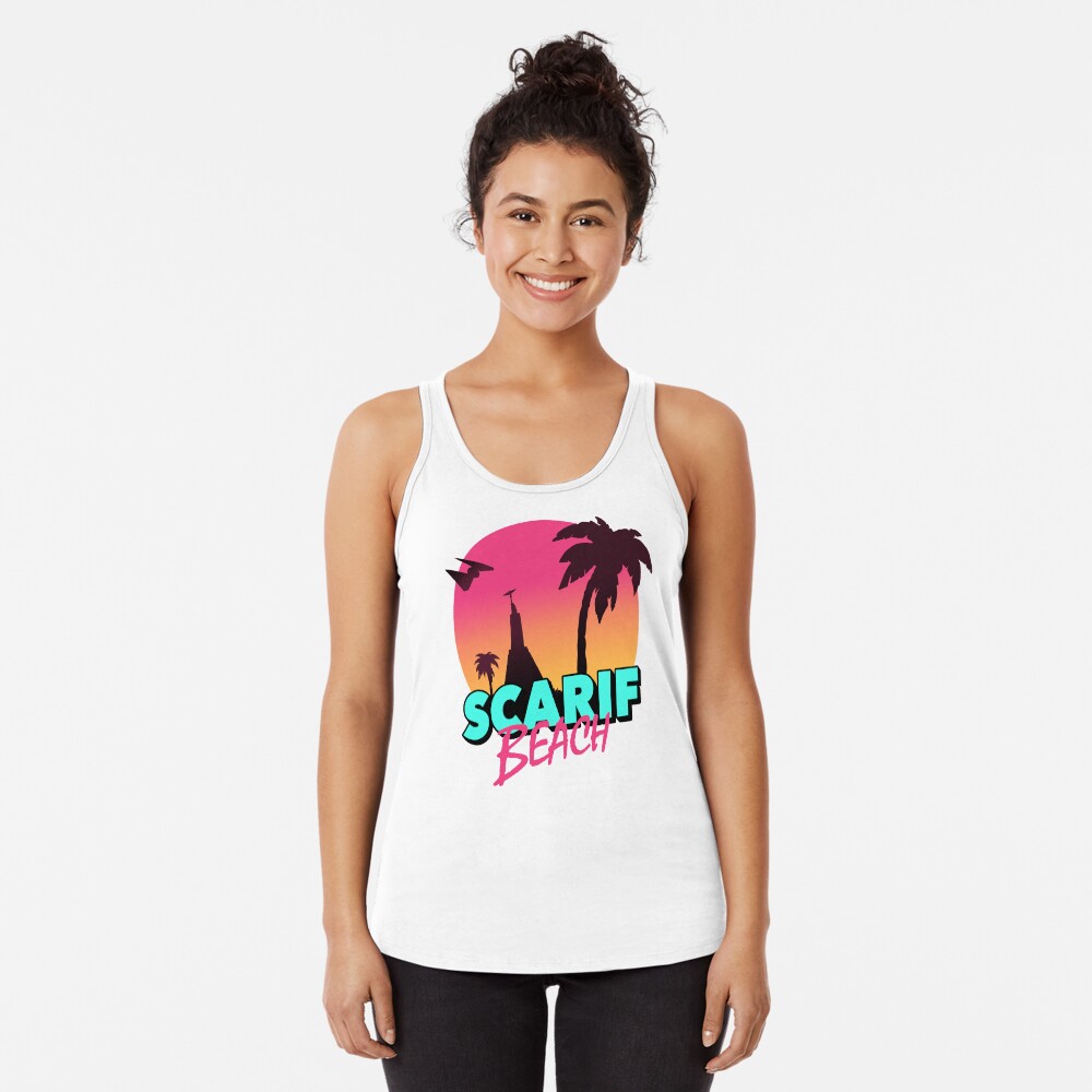 Vista previa del artículo con la obra «Camiseta con espalda nadadora», diseñado y vendido por GlewPrint.