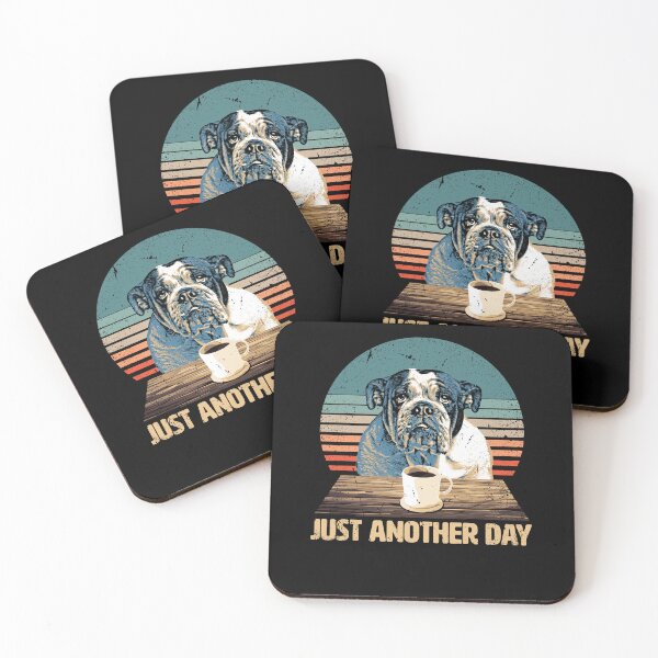 Item preview, Just another Day - Funny & Cute English Bulldog designed and sold by BrainlabStudios.