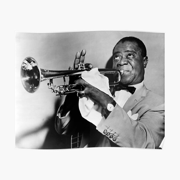 Louis Armstrong Jazz Great Poster