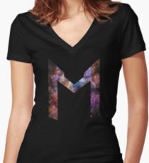 Markiplier Space Logo Women's Fitted V-Neck T-Shirt