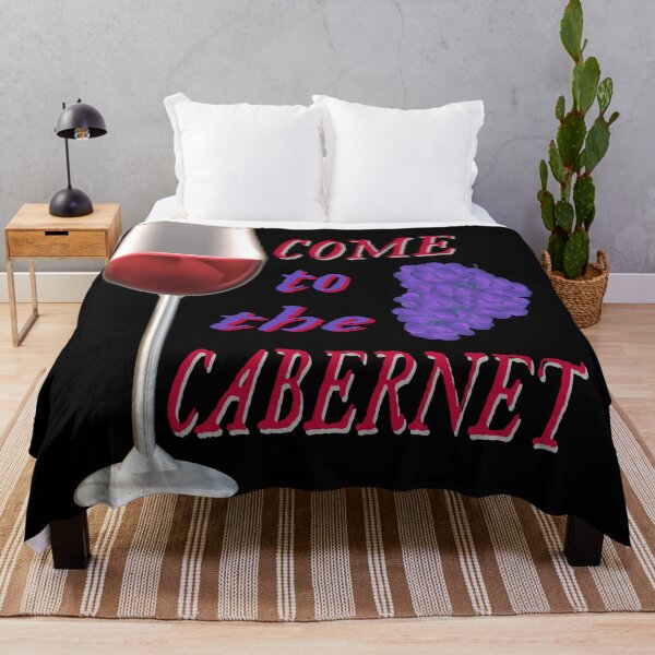 Item preview, Come to the Cabernet.  Glass of Cabernet Sauvignon Red Wine with Purple Black Grapes. (Black Background) designed and sold by ArtByLM.