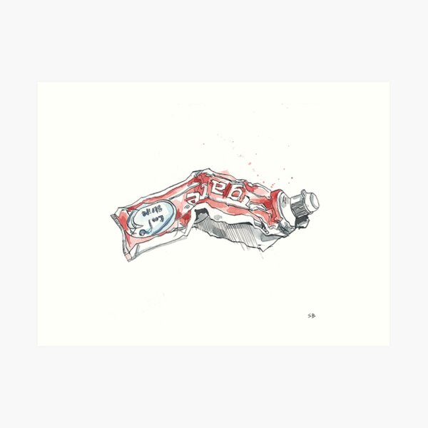 Toothpaste Art Print