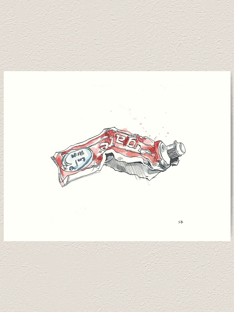 Alternate view of Toothpaste Art Print