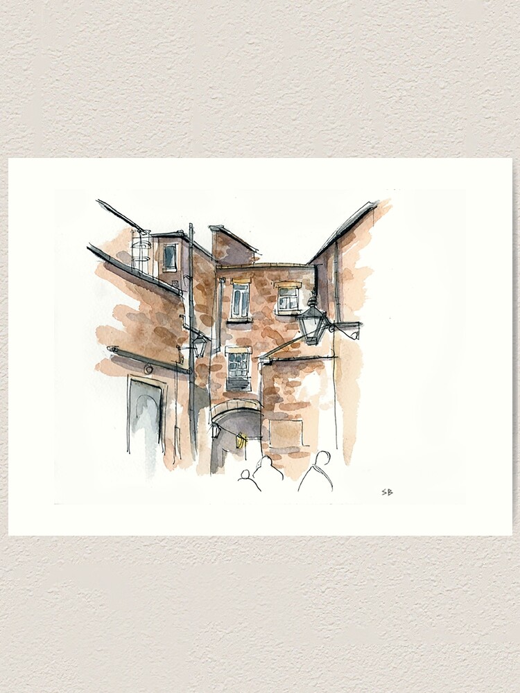 Alternate view of Angel Inn Art Print