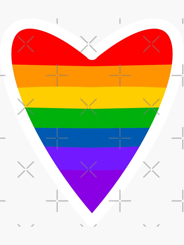 Pride Flag Heart Sticker For Sale By Artbynoname Redbubble 9923