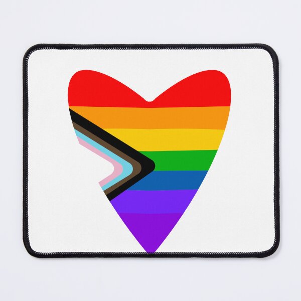 Item preview,  Progress Pride Flag Heart designed and sold by Myinsidethoughts.