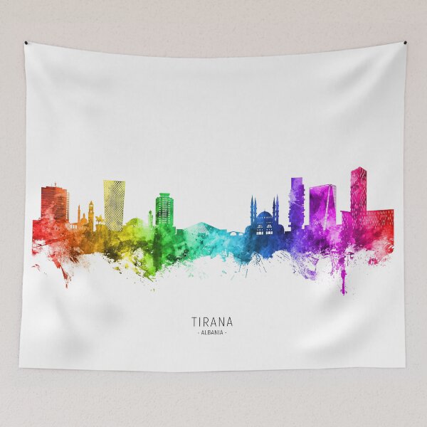 Item preview, Tirana Albania Skyline designed and sold by ArtPrints.
