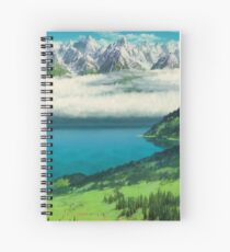 STUDIO GHIBLI MOUNTAIN LANDSCAPE Spiral Notebook