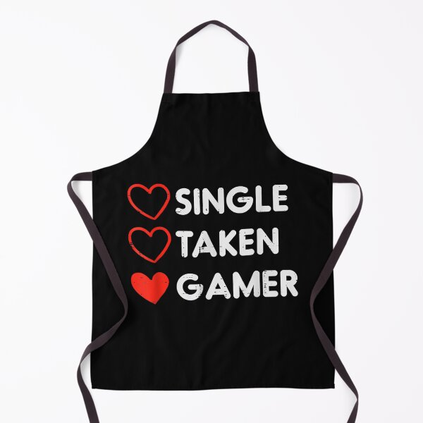 Item preview, Single Taken Gamer Hearts Video Games Funny Valentines Day T-Shirt designed and sold by OnlyouO.