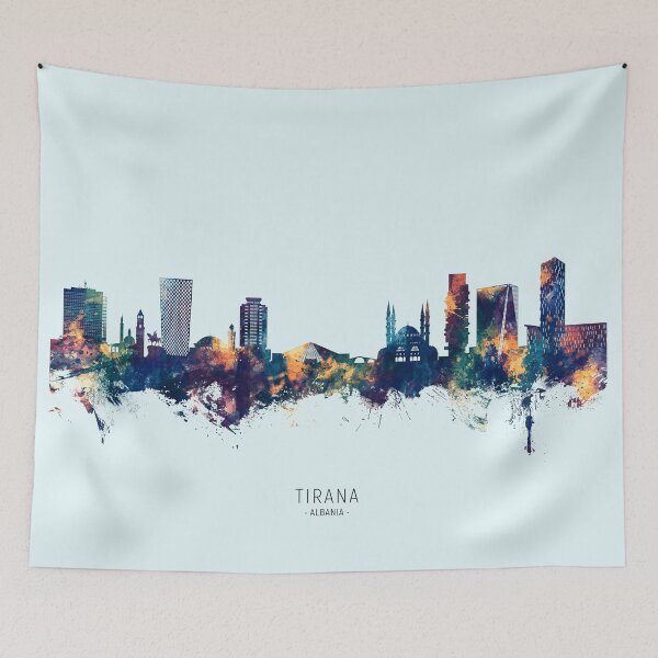 Item preview, Tirana Albania Skyline designed and sold by ArtPrints.