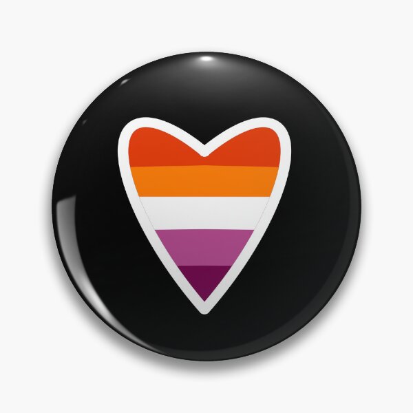 Item preview, Lesbian Pride Flag Heart designed and sold by Myinsidethoughts.