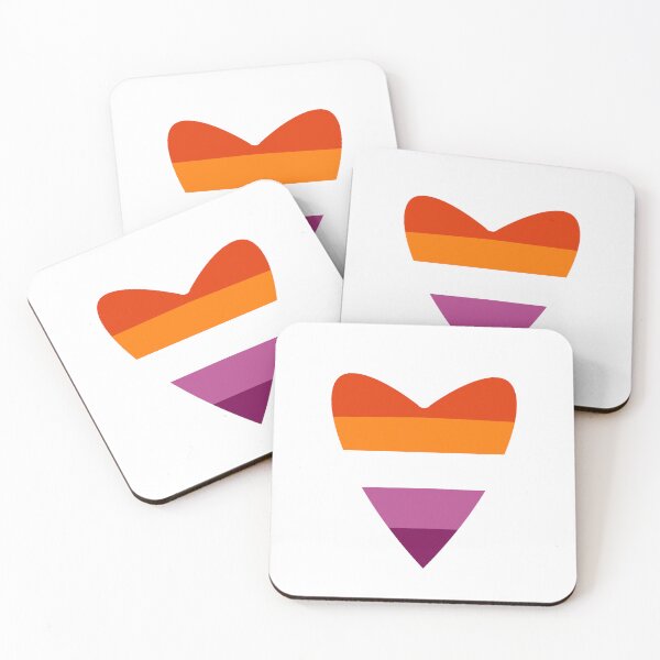 Item preview, Lesbian Pride Flag Heart designed and sold by Myinsidethoughts.