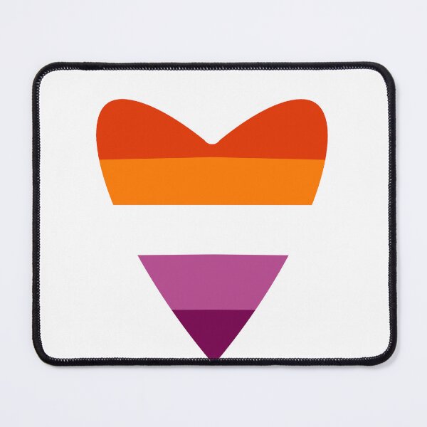 Item preview, Lesbian Pride Flag Heart designed and sold by Myinsidethoughts.
