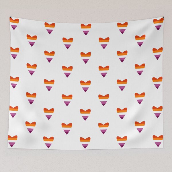 Item preview, Lesbian Pride Flag Heart designed and sold by Myinsidethoughts.