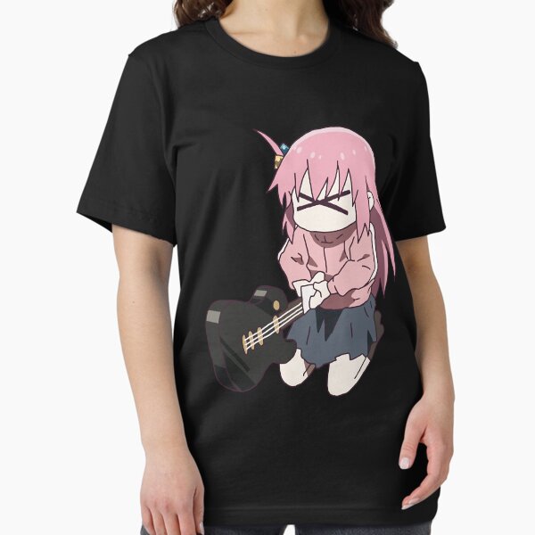 Aperçu de l'œuvre T-shirt guitare Bocchi the rock hitori gotou créée et vendue par JavonteKub.