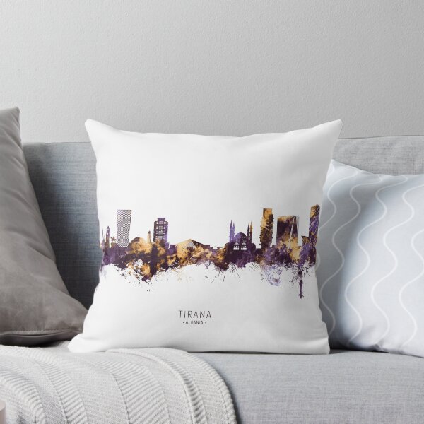 Artikelvorschau, Tirana Albania Skyline entworfen und verkauft von ArtPrints.