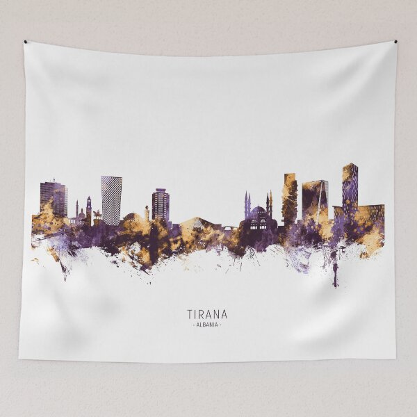 Item preview, Tirana Albania Skyline designed and sold by ArtPrints.