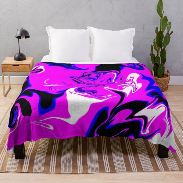 Item preview, Blue, Pink, Black  And White Liquid Art. Liquid Marble. Abstract Design. designed and sold by Jason123za.