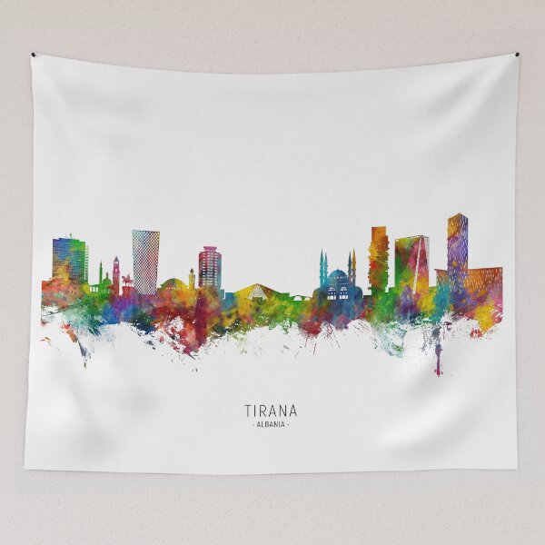 Item preview, Tirana Albania Skyline designed and sold by ArtPrints.