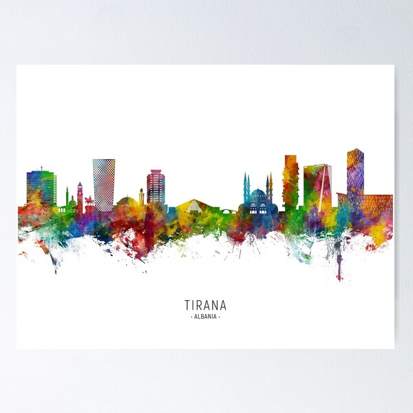 Item preview, Tirana Albania Skyline designed and sold by ArtPrints.