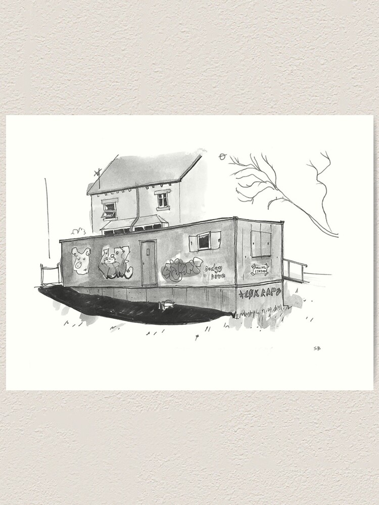 Alternate view of Temporary Polling Booth Art Print