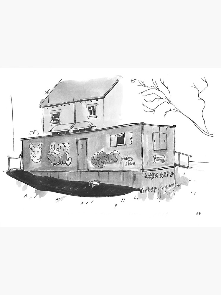 Temporary Polling Booth by stevebeadleart