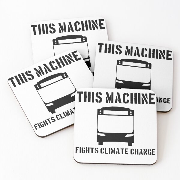 Item preview, This machine fights climate change (black bus)  designed and sold by BenLeverAU.