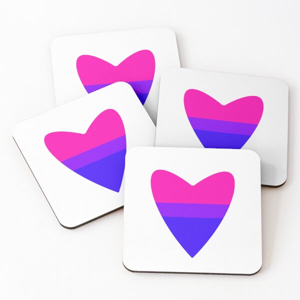 Item preview, Bisexual Pride Flag Heart designed and sold by Myinsidethoughts.