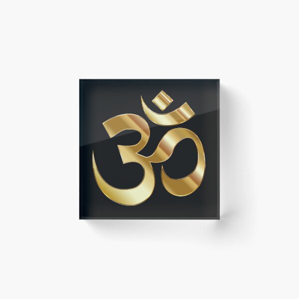 Item preview, Om - Gold energy symbol designed and sold by Myriala.