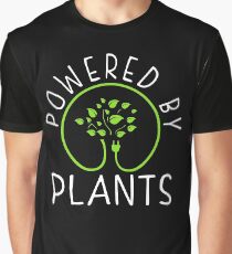 Powered by plants. Vegan Philosophy Graphic T-Shirt