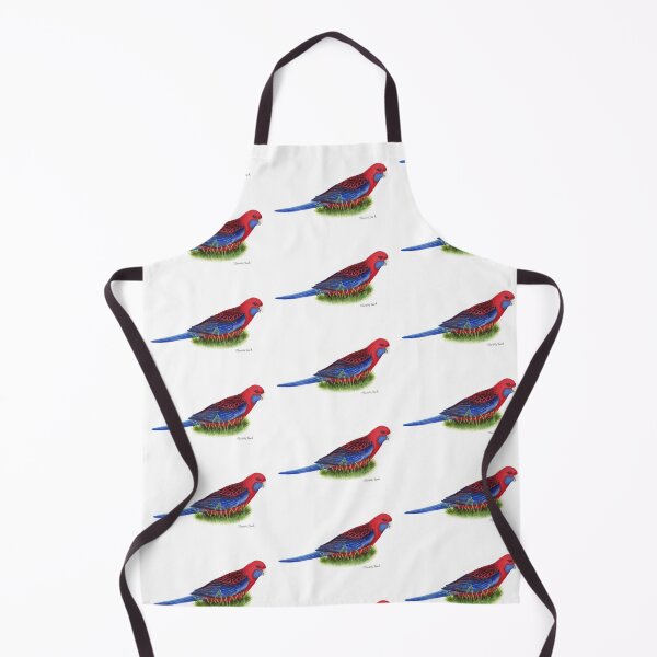 Item preview, Crimson rosella Australian parrot bird watercolour designed and sold by artbymarielle.