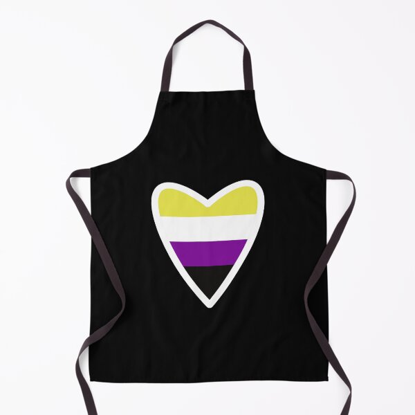 Item preview, Non Binary Pride Flag Heart designed and sold by Myinsidethoughts.