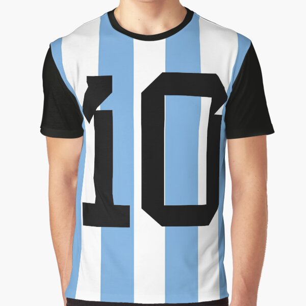 Leo Messi: jersey number 10. Graphic T-Shirt for Sale by Alpha-capital