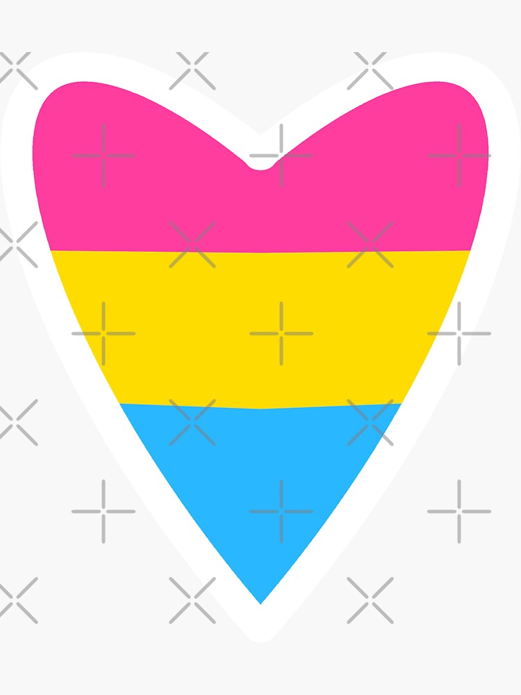 Pansexual Pride Flag Heart Sticker For Sale By Artbynoname Redbubble 6605