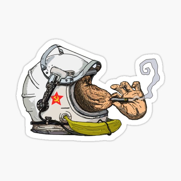 SPACE MONKEY- Urban style Ape Art Sticker
