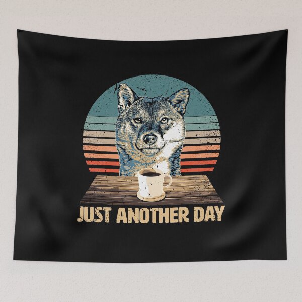 Item preview, Just another Day - Funny & Cute Akita designed and sold by BrainlabStudios.