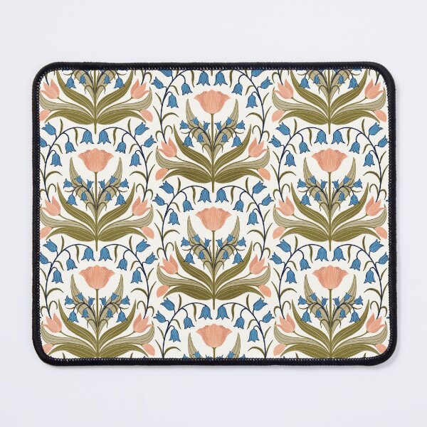 Item preview, Vintage Tulips And Bluebells - Pink designed and sold by FloraDayDesign.