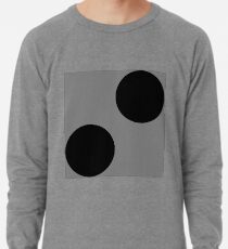 Schwarze Punkte auf Grauem Hintergrund Lightweight Sweatshirt