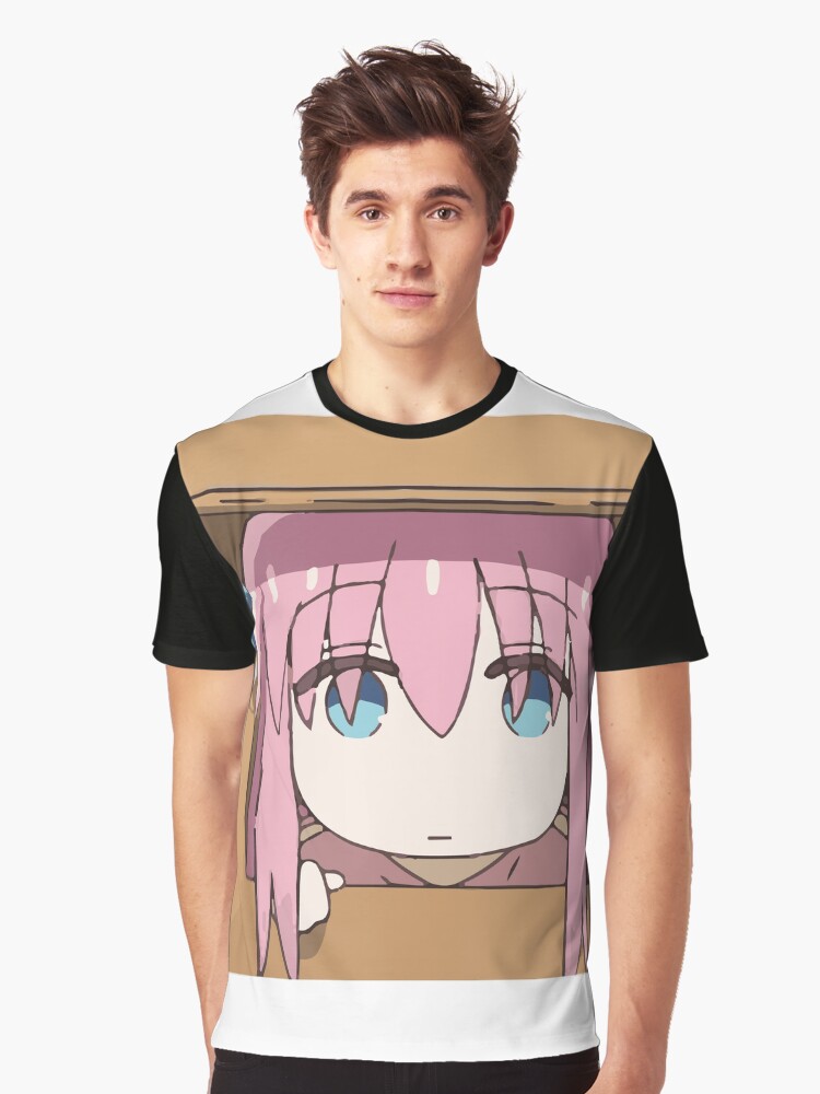 Aperçu 1 sur 5. T-shirt graphique avec l'œuvre Hitori Gotou chibi créée et vendue par Mahisterha.