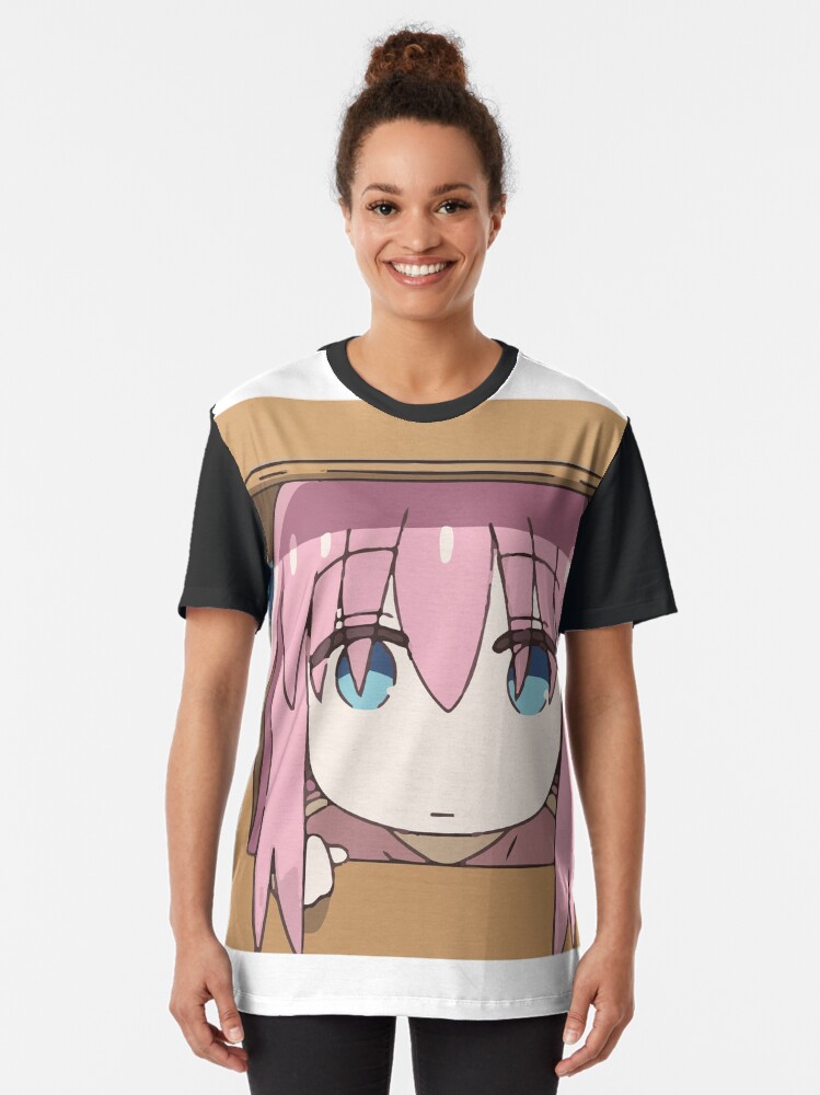 Aperçu 2 sur 5. T-shirt graphique avec l'œuvre Hitori Gotou chibi créée et vendue par Mahisterha.