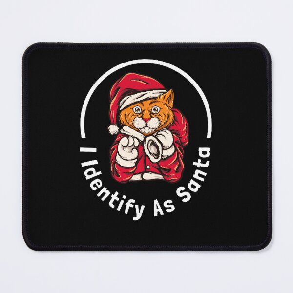 Item preview, I Identify As Santa Funny Christmas Pajamas For Dad X Mas - Cat Santa designed and sold by shellagrash.