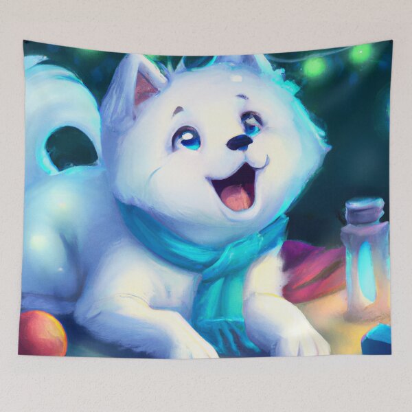Item preview, Cute Samoyed Drawing designed and sold by WeHeartAnimals.