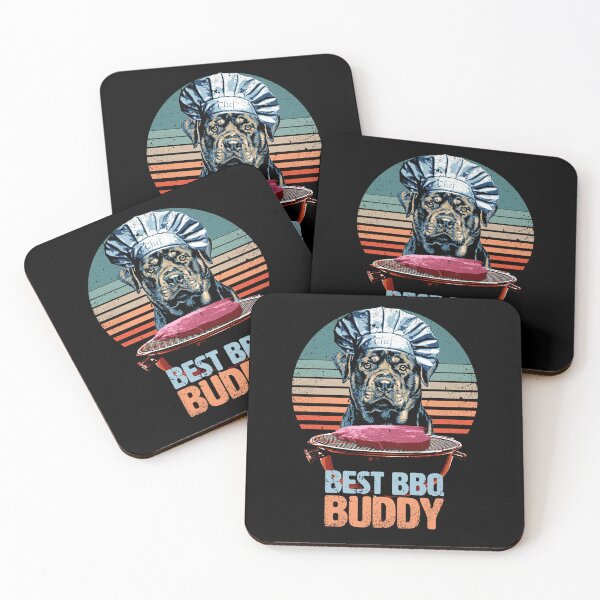 Item preview, Best BBQ Buddy - Funny & Cute Rottweiler designed and sold by BrainlabStudios.