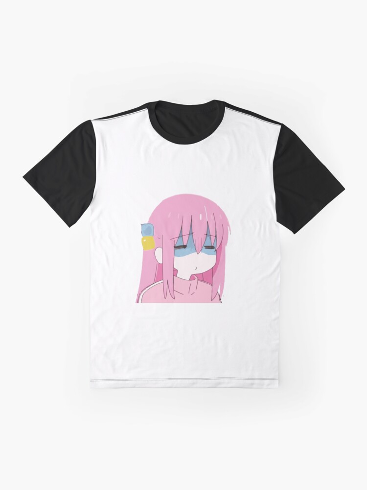Aperçu 4 sur 5. T-shirt graphique avec l'œuvre Hitori Gotou chibi boochi créée et vendue par Mahisterha.